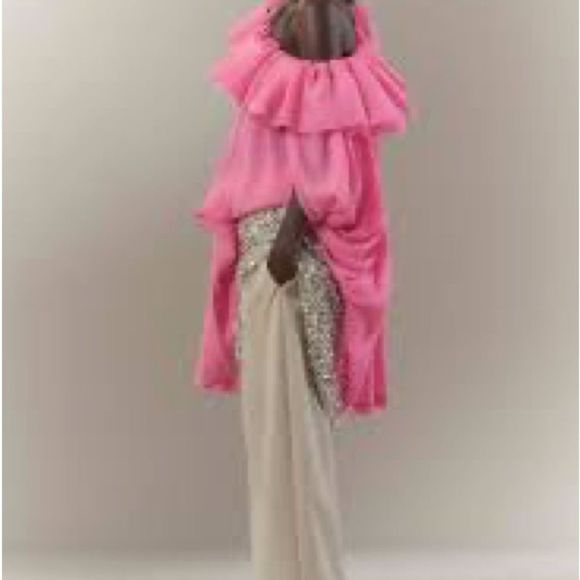 Phillip Lim Designer Stunning One Shoulder Ruffle Dress Sz L $1320 - Picture 9 of 11